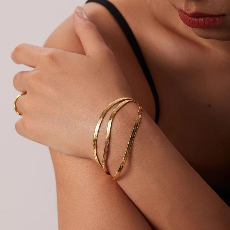 Three Layer Snake Bracelet