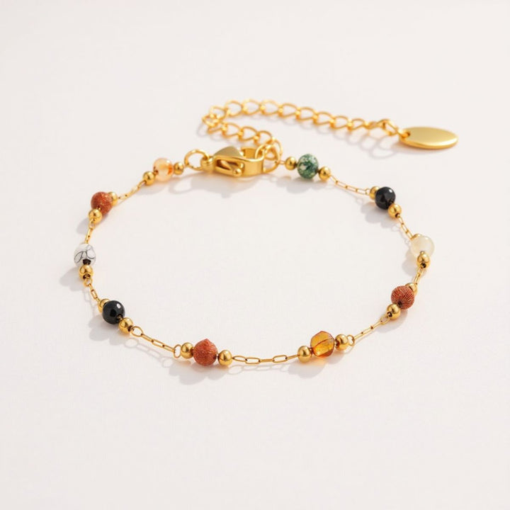 THE BEADED STONE BRACELET