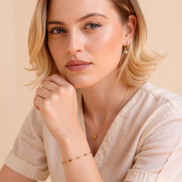 THE BEADED STONE BRACELET