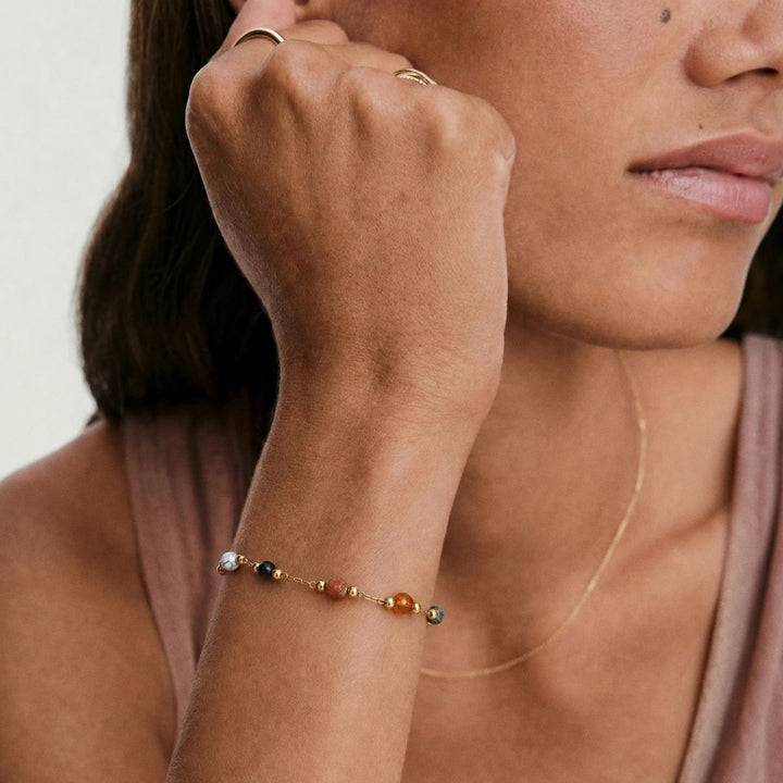 THE BEADED STONE BRACELET