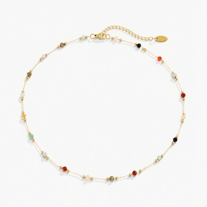 THE BEADED STONE NECKLACE