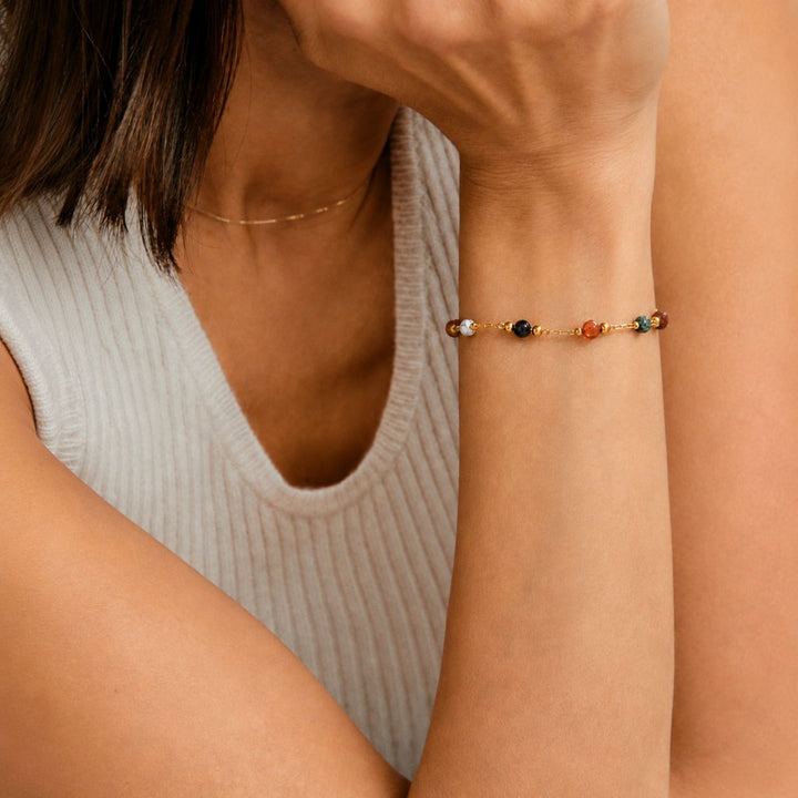 THE BEADED STONE BRACELET