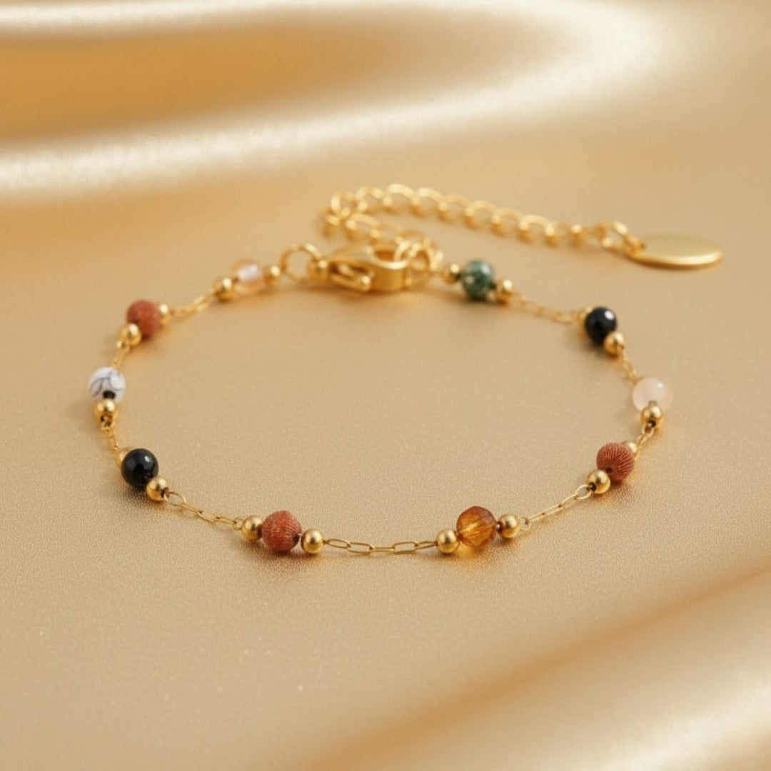 THE BEADED STONE BRACELET