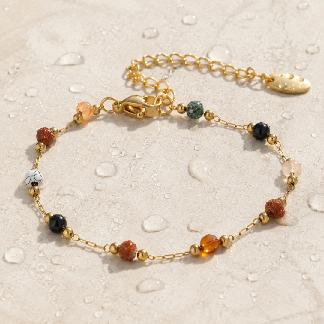 THE BEADED STONE BRACELET