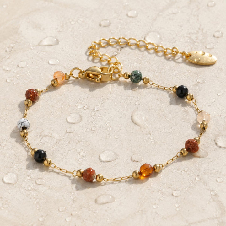 THE BEADED STONE BRACELET