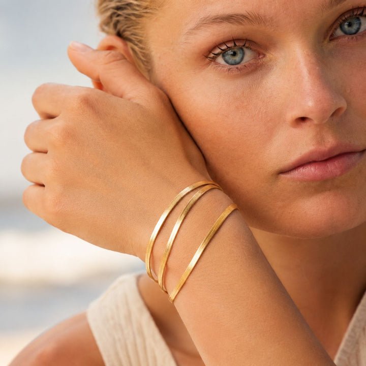 Three Layer Snake Bracelet