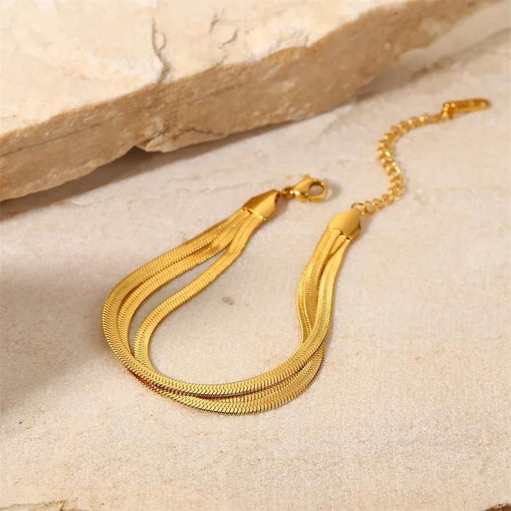Three Layer Snake Bracelet