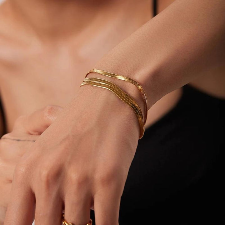 Three Layer Snake Bracelet