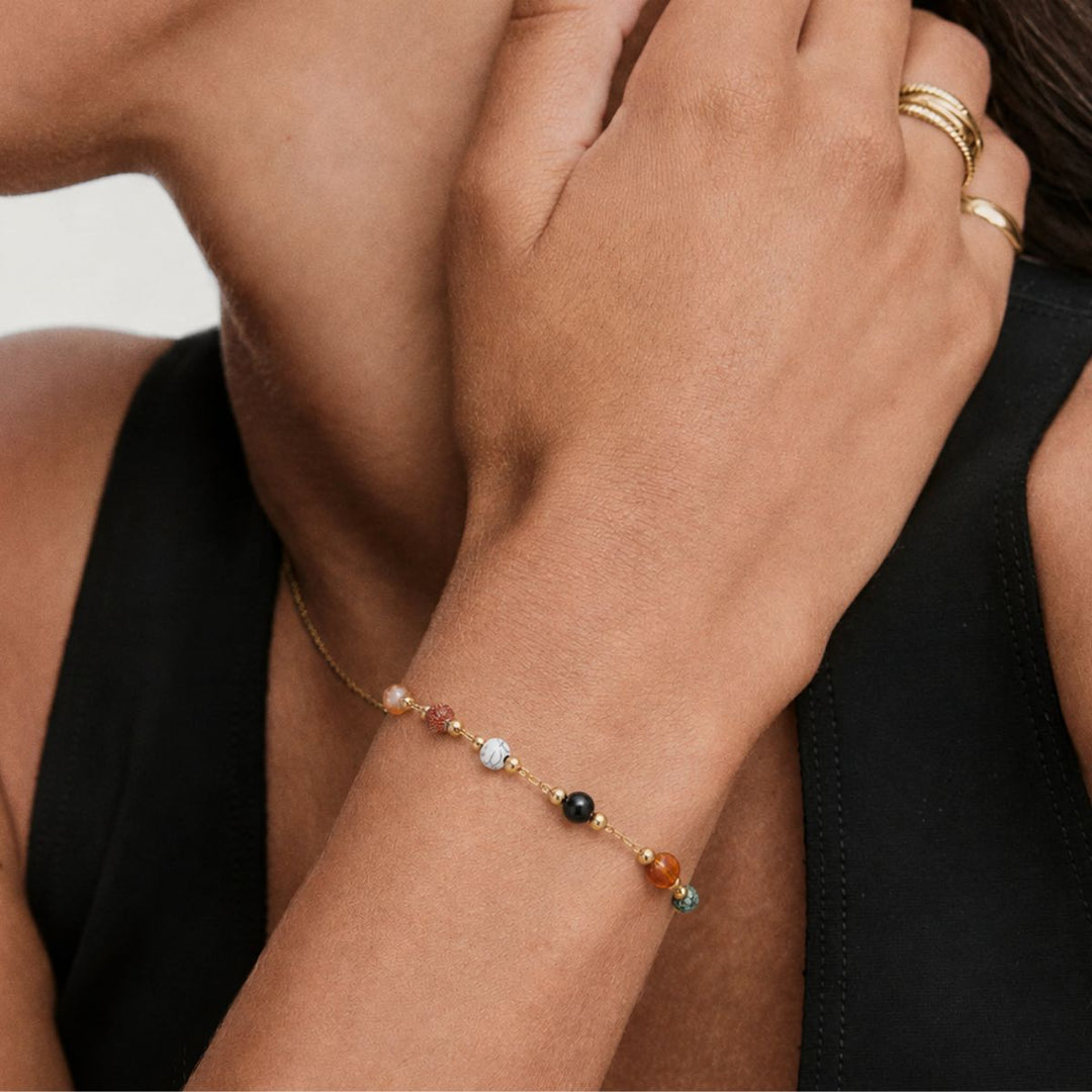 THE BEADED STONE BRACELET