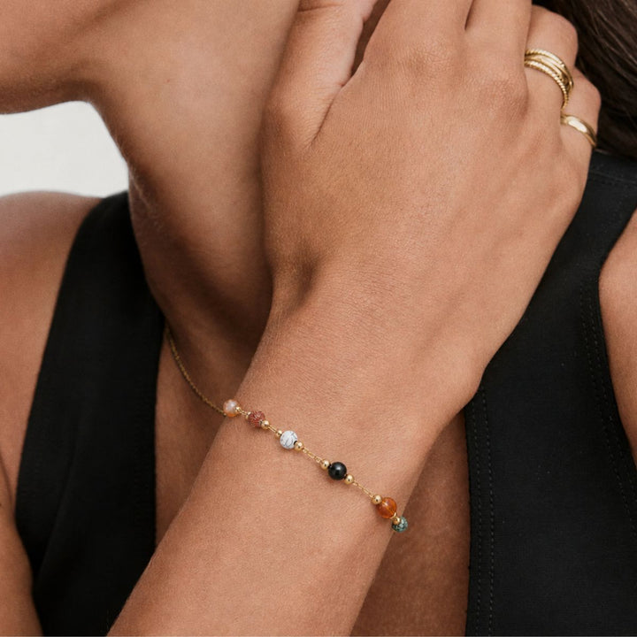 THE BEADED STONE BRACELET