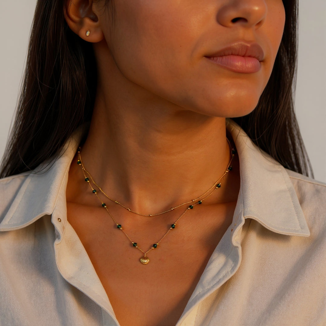 THE PEARLA CURVE NECKLACE