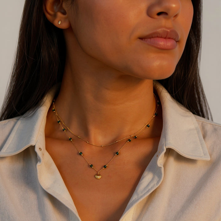 THE PEARLA CURVE NECKLACE